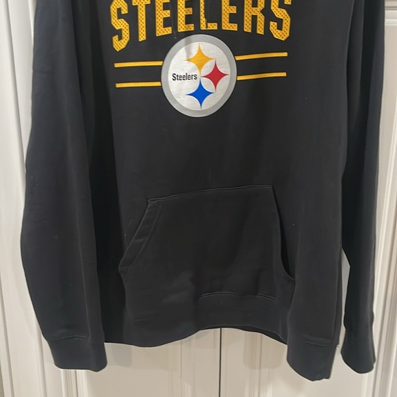 NFL Steelers Pittsburgh Black Pullover Men’s Hoodie Sweatshirt size XL - Picture 5 of 6